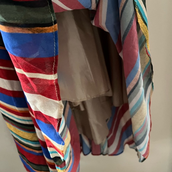 Autumn Adeigbo Striped V-Neck Astrid Dress sz 2 - Picture 9 of 12